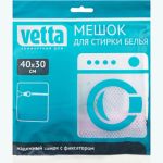 Мешок для стирки белья VETTA на замке, крупная сетка 40x30см 452-090 (артикул 20573134) – фото 1