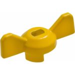 Ручка-бабочка для крана MasterProf желтая, 1/2""-3/4"" ИС.131525 (артикул 23399973) – фото 1