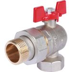 Шаровой кран угловой с американкой ROMMER 1"", ВН/НР, RBV-0006-0610225, RG008UB5BOHQSP (артикул 16229701) – фото 1
