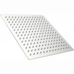 Потолочная лейка для душа OUTE квадрат, 20x20 см, глянцевый хром, с шарниром для изменения угла TH98J-8 (артикул 22394319) – фото 1
