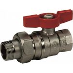 Шаровой кран GEKON ручка-бабочка, 3/4"" вн-американка GK 559 34 (артикул 15703206) – фото 1