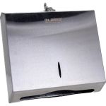 Диспенсер для полотенец LAIMA PROFESSIONAL INOX H2 Interfold нержавеющая сталь, матовый 605694 (артикул 16289592) – фото 1