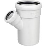 Тройник Ostendorf SKEA-HT с выходом на внутреннюю канализацию 110/50x45 335240 (артикул 21163984) – фото 1