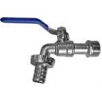 Шаровой кран AQUALINK водоразборный, под шланг, 3/4 Wh ручка ECO 3966 (артикул 17359806) – фото 1