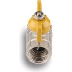 Шаровой кран для газа AQUALINK 3/4 вн-вн бабочка 7108 (артикул 17360454) – фото 1