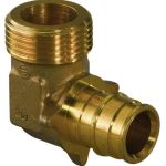 Угольник с наружной резьбой UPONOR Q&E 20-G3/4"НР 40И UP 1023021 (артикул 15782094) – фото 1