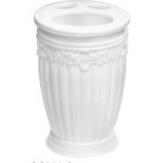 Настольный стакан для зубных щёток Fora Elegance белый FS-42W (артикул 16350198) – фото 1