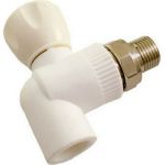 Кран MeerPlast полипропиленовый PPRC угловой Ду20x1/2" Ру25 под приварку / американка D200-00026 031120210000045677 (артикул 20533498) – фото 1