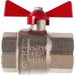 Шаровый кран ECO 3/4 вр/вр ручка бабочка Kalde 0KV4001 (артикул 22641765) – фото 1