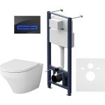 Комплект: Инсталляция с унитазом FlashClean, с сиденьем и клавишей AM.PM Inspire IS450A38.501700 (артикул 16400923) – фото 1