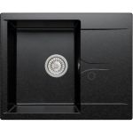 Кухонная мраморная мойка Polygran Gals-620 черный №16 (артикул 16372775) – фото 1