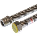 Подводка для газа СТМ ГАЗ сильфонная, 3/4"", гайка-штуцер, 150 см CGHM3415 (артикул 16199278) – фото 1