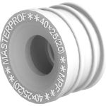 Сантехническая манжета для канализации MPF 40x25, белая, уплотнительная, переходная ИС.131684 (артикул 23115615) – фото 1