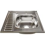 Мойка mixline 60х60х16 см, 0.6, правый выпуск 3 1/2, с сифоном 528015 (артикул 16615922) – фото 1
