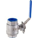 Кран DN.ru КШМП.316.230-ISO Ду50 Ру63 SS316 резьбовой с ISO фланцем D160-05356 (артикул 18080569) – фото 1