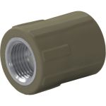 Комбинированная муфта ПОЛИТЭК 20x3/4 с внутр. р. PPRC, серый 9100002034С (артикул 24343317) – фото 1