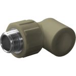 Угольник комбинированный ПОЛИТЭК 20x3/4 нар. р. PPRC (СЕРЫЕ) 9410002034С (артикул 24344619) – фото 1