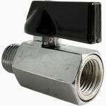 Шаровой кран переходник Pegas pneumatic резьба внутренняя и наружная 1/4" FXM 4404 (артикул 23192517) – фото 1