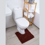 Коврик с вырезом AquaDomer ""Макароны"", 50х50 Light Сoffee шоколад L.Сoffee5050 (артикул 23284383) – фото 1