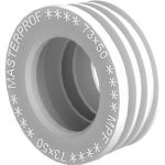 Сантехническая манжета для канализации MPF 73x50, белая, уплотнительная, переходная ИС.131689 (артикул 23115621) – фото 1