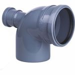 Отвод ООО МультиМирПласт 110/50/87.5 тыл серый ОТВ ВК 110/50/87.5 ТЛ (артикул 22221363) – фото 1