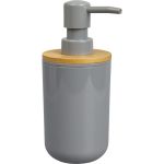 Дозатор для жидкого мыла Аквалиния Gray пластик, бамбук PS0112FA-LD (артикул 22930713) – фото 1