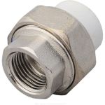 Комбинированная муфта VALFEX PP-R белая, разъем 20х1 дюйма ВР 10155125 127-0210 (артикул 16164289) – фото 1