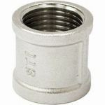 Муфта STI латунная Ду50 (2"") Ру16 никелированная, внутренняя резьба D270-00421 (артикул 20533594) – фото 1