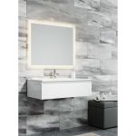 SANVIT Тумба Авеню-1 100 белый гл kavenu1100w (артикул 19670500) – фото 1