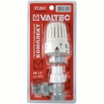 Угловой клапан с термостатической головкой для радиатора 1/2 Valtec VT.047.N.04 (артикул 15637819) – фото 1