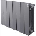Биметаллический радиатор Royal Thermo PianoForte 300/Silver Satin 8 секций НС-1346089 (артикул 21798520) – фото 1