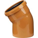 Отвод ООО МультиМирПласт 110x30 SN4 рыжий ОТВ НК 110/30 SN4 (артикул 22220001) – фото 1