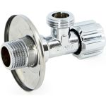 Вентиль для подключения бачков/смесителей Uni-Fitt НН 1/2"", хром 185A2000 (артикул 16849156) – фото 1