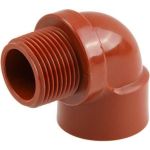 Угольник ПП AV Engineering 3/4"" с внутренней-наружной резьбой, коричневый AVE159019 (артикул 23656437) – фото 1