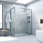 Vegas-Glass Душевой уголок профиль матовый хром стекло прозрачное ZP+ZPV NOVO 100*80 07 01 (артикул 18406573) – фото 1