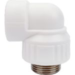 Комбинированный угольник VALFEX PP-R белый, 32х1 дюйма НР 10126032 127-0597 (артикул 16164341) – фото 1