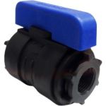 Компрессионный шаровой кран VALFEX ПНД ВН/ВН резьба разборный 1/2"-1/2"Ду16 1210011012012 (артикул 20764401) – фото 1