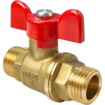 Шаровой для воды VALFEX 3/4"" НР/НР ручка-бабочка, латунный 11Б27фт1М VF.219.LB1.034.Bir (артикул 20957991) – фото 1