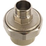 Комбинированная муфта VALFEX PP-R серая, разъемная Дн25х1/2 НР 10156115Г 127-0344 (артикул 16206553) – фото 1