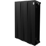 Радиатор Royal Thermo PianoForte 500/Noir Sable 6 секций, черный (артикул 15494718) – фото 1