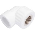 Комбинированный угольник VALFEX PP-R белый, 25х1/2 дюйма ВР 10125125 127-0588 (артикул 16164354) – фото 1