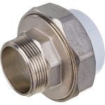 Комбинированная муфта VALFEX PP-R белая, разъем Дн50х1 1/2 НР 10156040 127-0230 (артикул 16206572) – фото 1