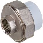 Комбинированная муфта VALFEX PP-R белая, разъем 32х1/2 дюйма ВР 10155215 127-1644 (артикул 16164271) – фото 1