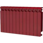 RIFAR 39 Радиатор биметаллический Monolit 500-12 Ду 3/4 RAL 3011 БОРДО RM500123/43011 (артикул 16532560) – фото 1