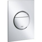 Накладная панель смыва для унитаза Grohe Nova Cosmopolitan размер S, вертикальная, хром 37601000 (артикул 16253194) – фото 1
