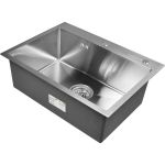Кухонная мойка из нержавеющей стали WISENT 6045 с коландером и дозатором KW36045 (артикул 19706554) – фото 1