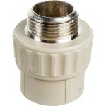 Муфта комбинированная с наружной резьбой VALFEX PP-R серая, 25 мм х3/4"" 10130025Г 127-0362 (артикул 16226200) – фото 1