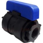 Компрессионный шаровой кран VALFEX ПНД ВН/ВН резьба разборный 1"-3/4" Ду20 1210120100034 (артикул 20764251) – фото 1