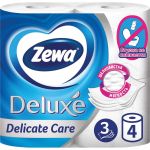 Бумага туалетная бытовая ZEWA Delux спайка 4 шт, 3-х слойная, белая 3228 126248 (артикул 16093147) – фото 1