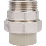 Комбинированная муфта VALFEX PP-R серая, разъем 32х1 1/4 дюйма НР 10156132Г 127-0349 (артикул 16164227) – фото 1